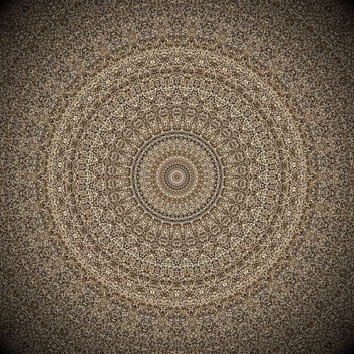 Abstract Golden Mandala Pattern