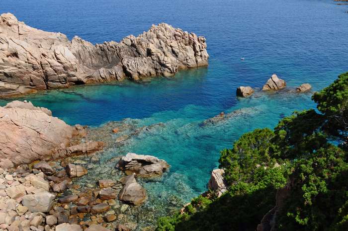 Rocky Coastline and Turquoise Waters in Sardinia, Italy 4K
