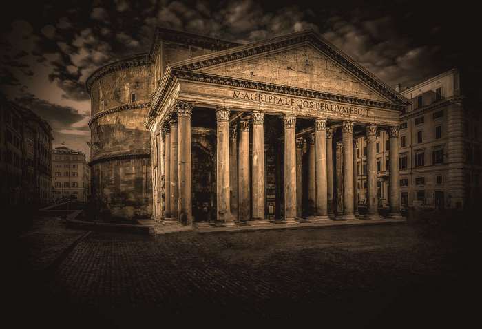 The Pantheon in Rome, Italy