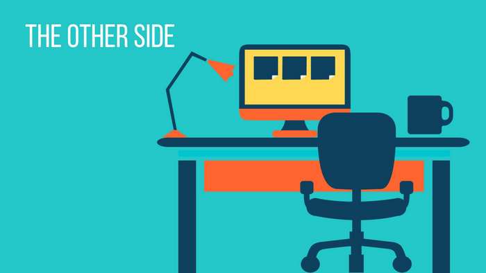 The Other Side desk setup
