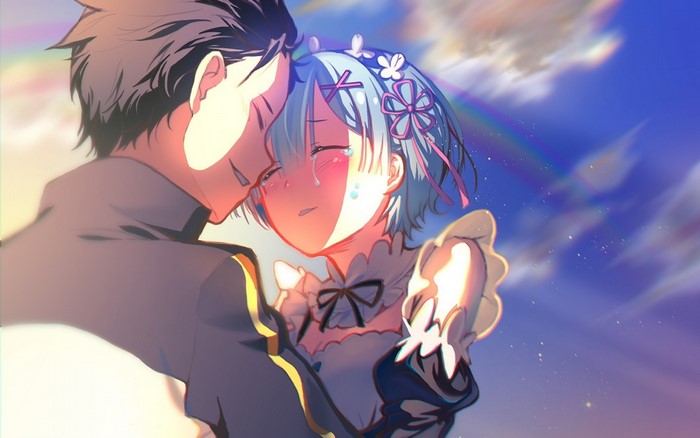Subaru and Rem from Re:Zero
