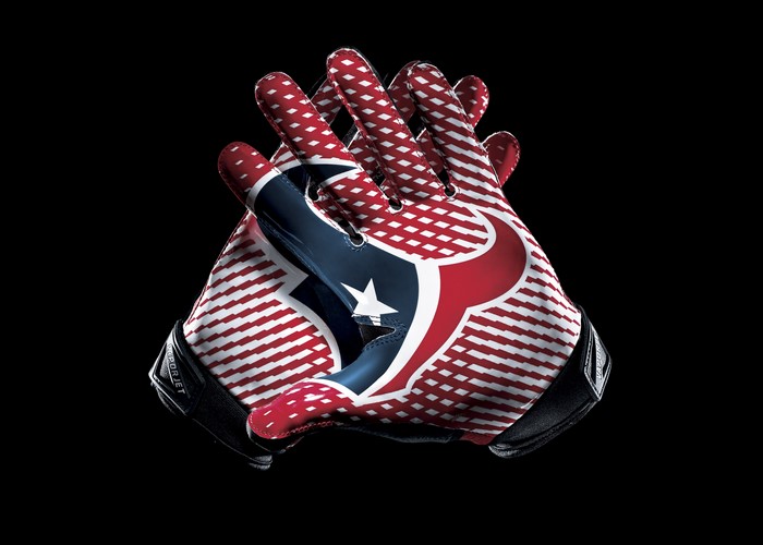Houston Texans football gloves