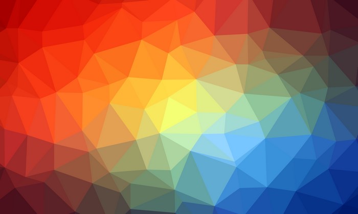 Geometric low-poly abstract background with gradient colors