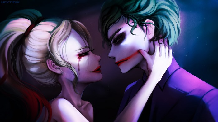 Harley Quinn and Joker digital art