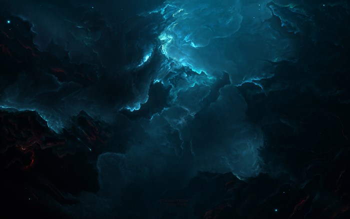 Deep Space Nebula with Stars