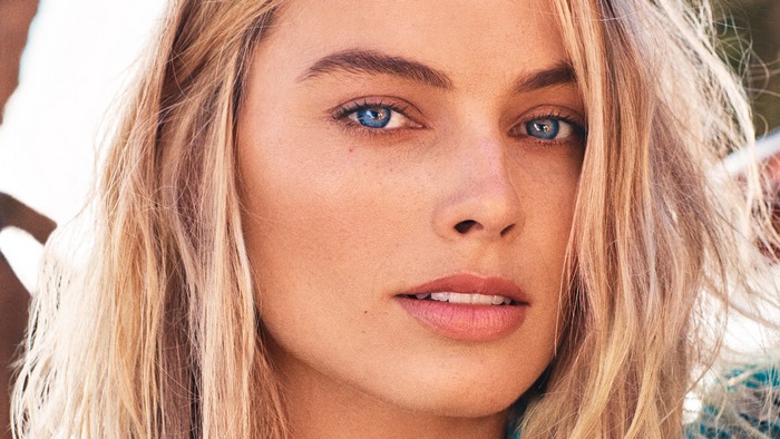 Margot Robbie 4K closeup photoshoot