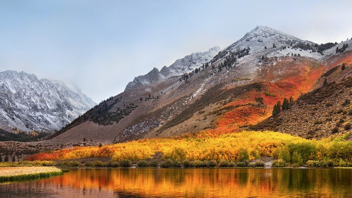 Autumn Mountains and Lake
