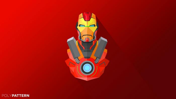 Iron Man Bust Minimalist Artwork