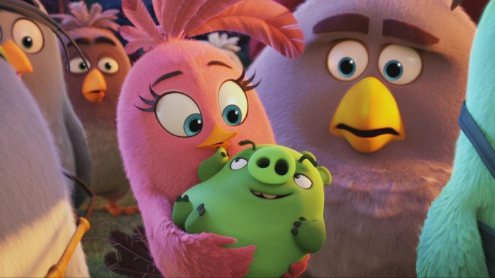 Stella and Leonard from The Angry Birds Movie