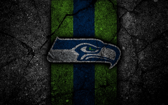 Seattle Seahawks NFL Logo on Textured Background
