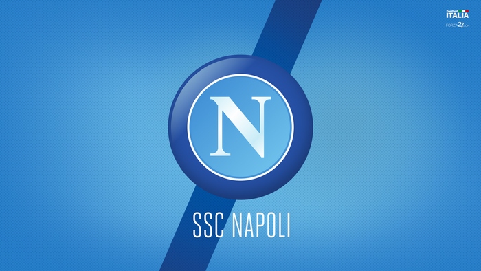 SSC Napoli logo on a blue background