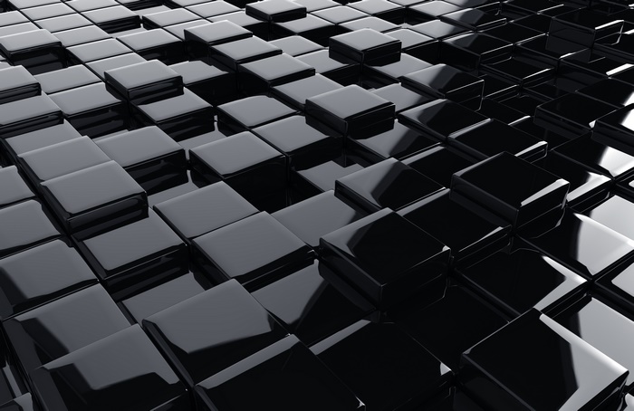 Black cubes pattern