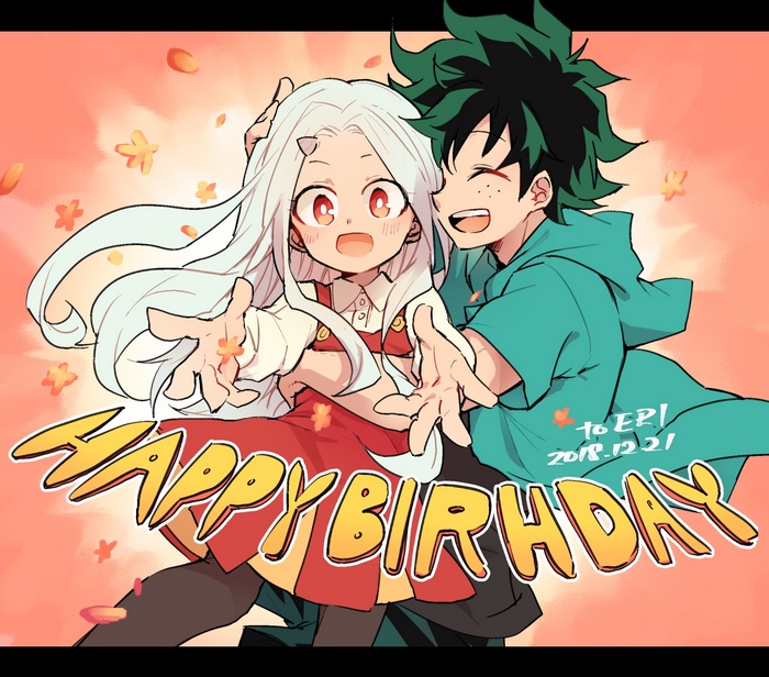 Happy Birthday with Izuku Midoriya and Eri
