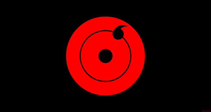 Sharingan from Naruto, minimalist