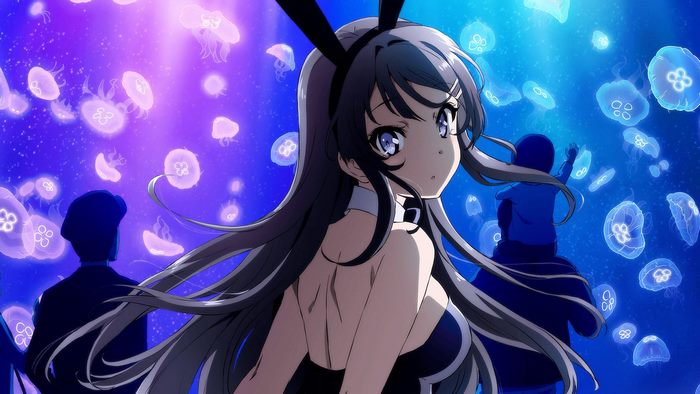 Mai Sakurajima Anime Girl with Bunny Ears