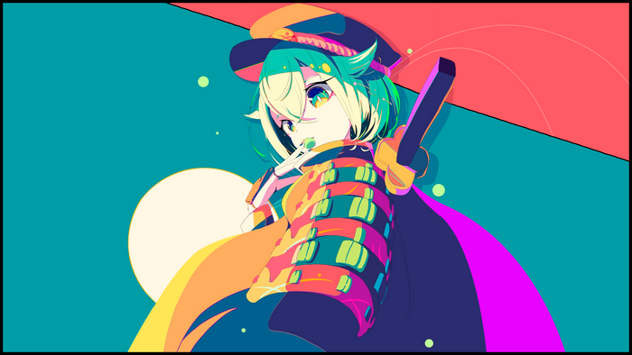 Anime Girl Samurai Pop Art