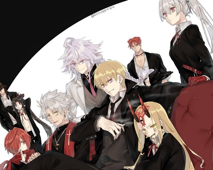 Characters from Fate/Grand Order in formal attire
