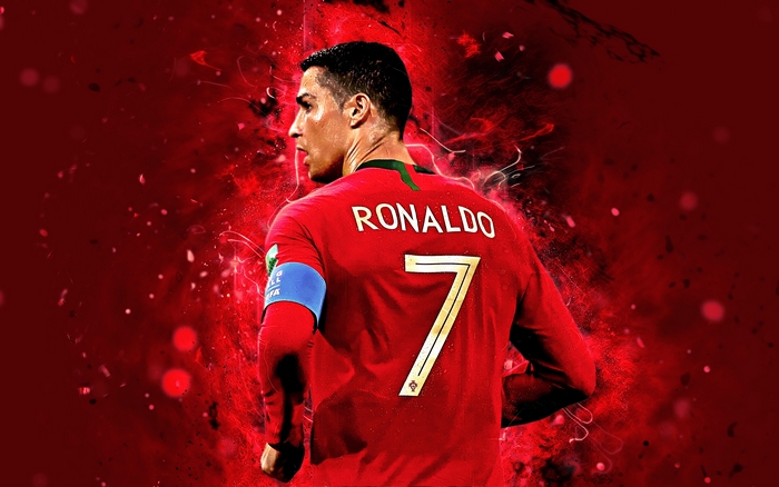 Cristiano Ronaldo in Portugal Soccer Jersey
