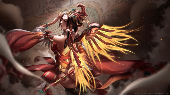 Mercy from Overwatch as a Phoenix