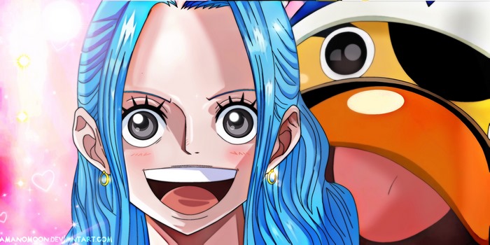 Vivi Nefertari and Carue from One Piece