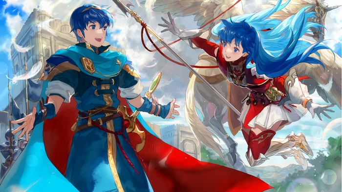 Marth and Caeda from Fire Emblem