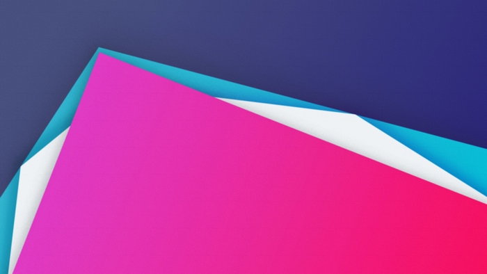 Geometric shapes with gradient and shadow effect