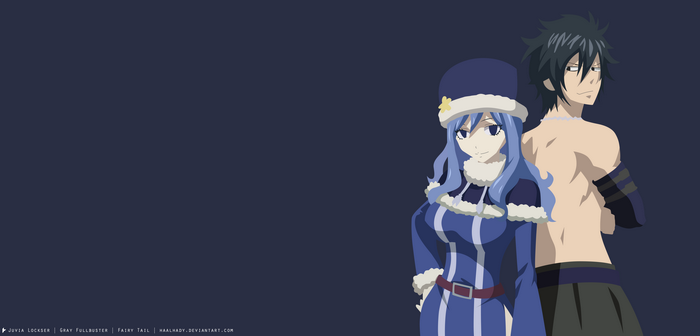 Juvia Lockser and Gray Fullbuster from Fairy Tail