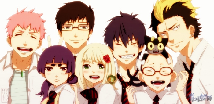 Blue Exorcist characters group photo