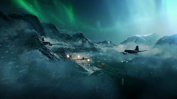 Battlefield V 4K Aurora Borealis Attack