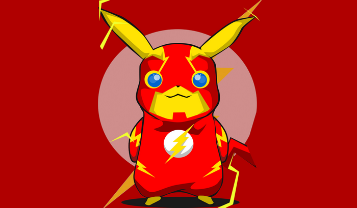 Minimalist Pikachu in Original Anime Style