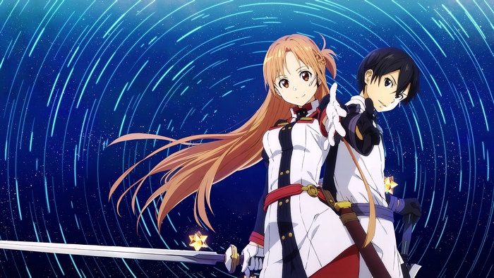 Kirito and Asuna from Sword Art Online
