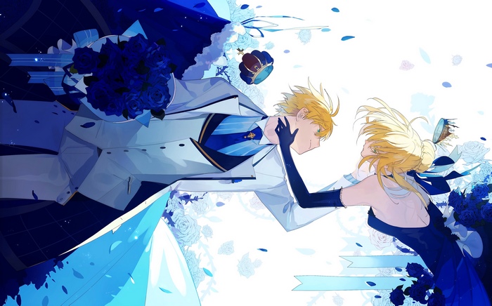 Saber from Fate Series with Arthur Pendragon