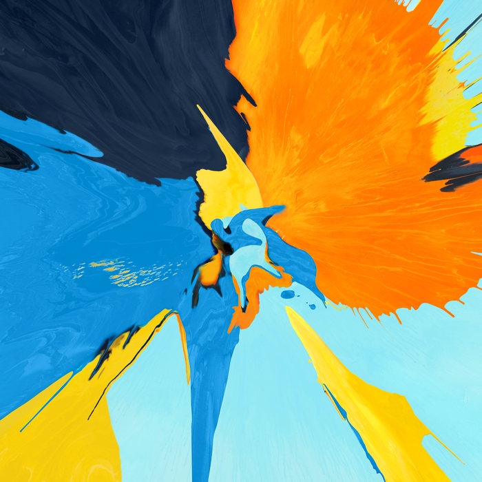 Colorful Paint Splash iPad Pro 2018 Stock