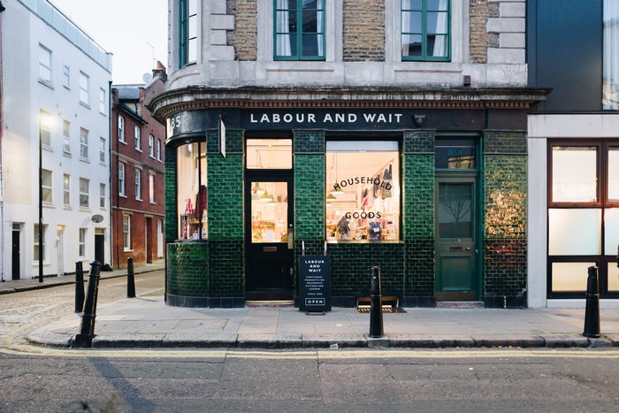 Labour and Wait shop in London