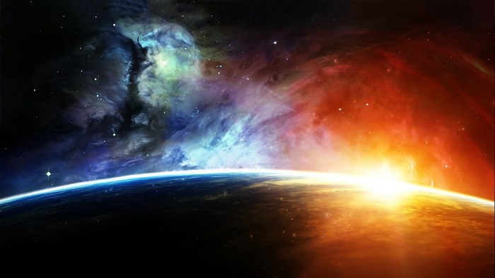 Earth and Nebula Sunrise