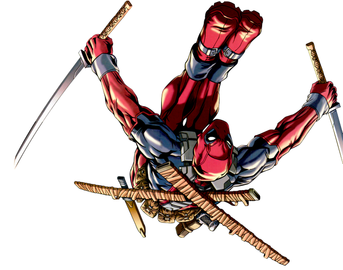 Deadpool with Swords