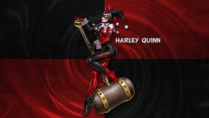 Harley Quinn with a large mallet
