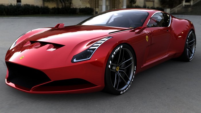 Red Ferrari Sports Car