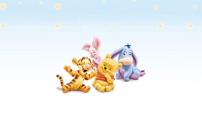 Winnie the Pooh, Tigger, Piglet, and Eeyore