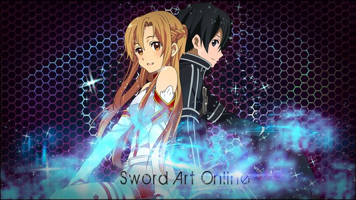 Asuna and Kirito from Sword Art Online