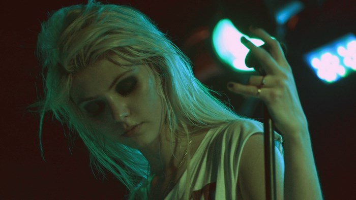 Taylor Momsen performing on stage