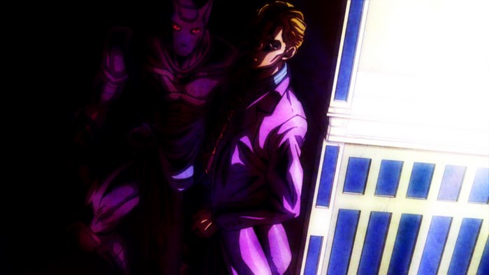 Yoshikage Kira and Killer Queen from JoJo's Bizarre Adventure