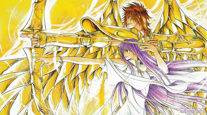 Seiya and Saori from Saint Seiya