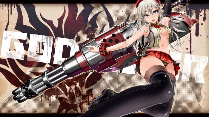 Girl with large gun from God Eater