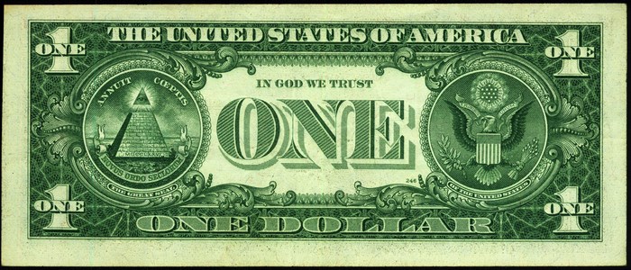 Back of a One Dollar Bill