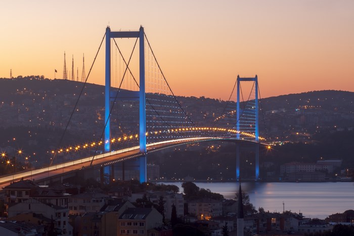 Bosphorus Bridge at Dusk