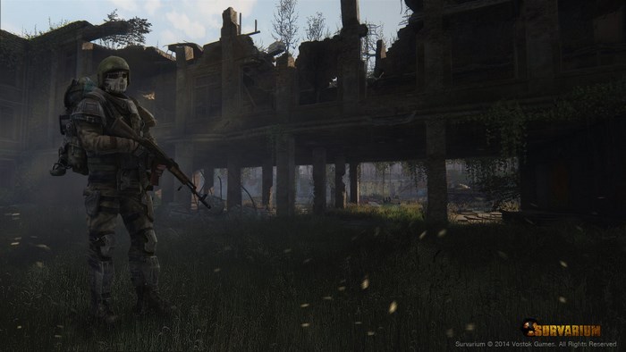 Survarium soldier in ruined building