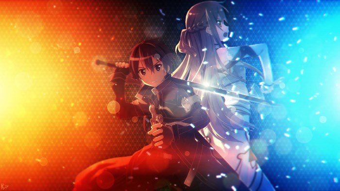 Kirito and Asuna from Sword Art Online