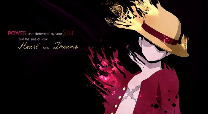 Monkey D. Luffy from One Piece with fire