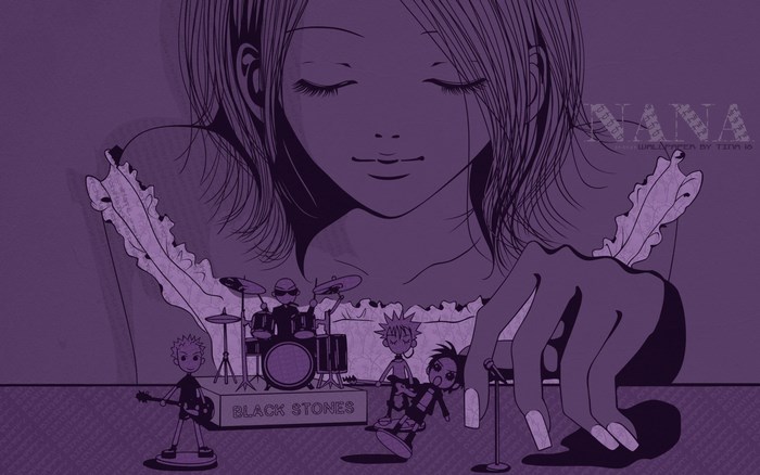 Nana anime wallpaper with band